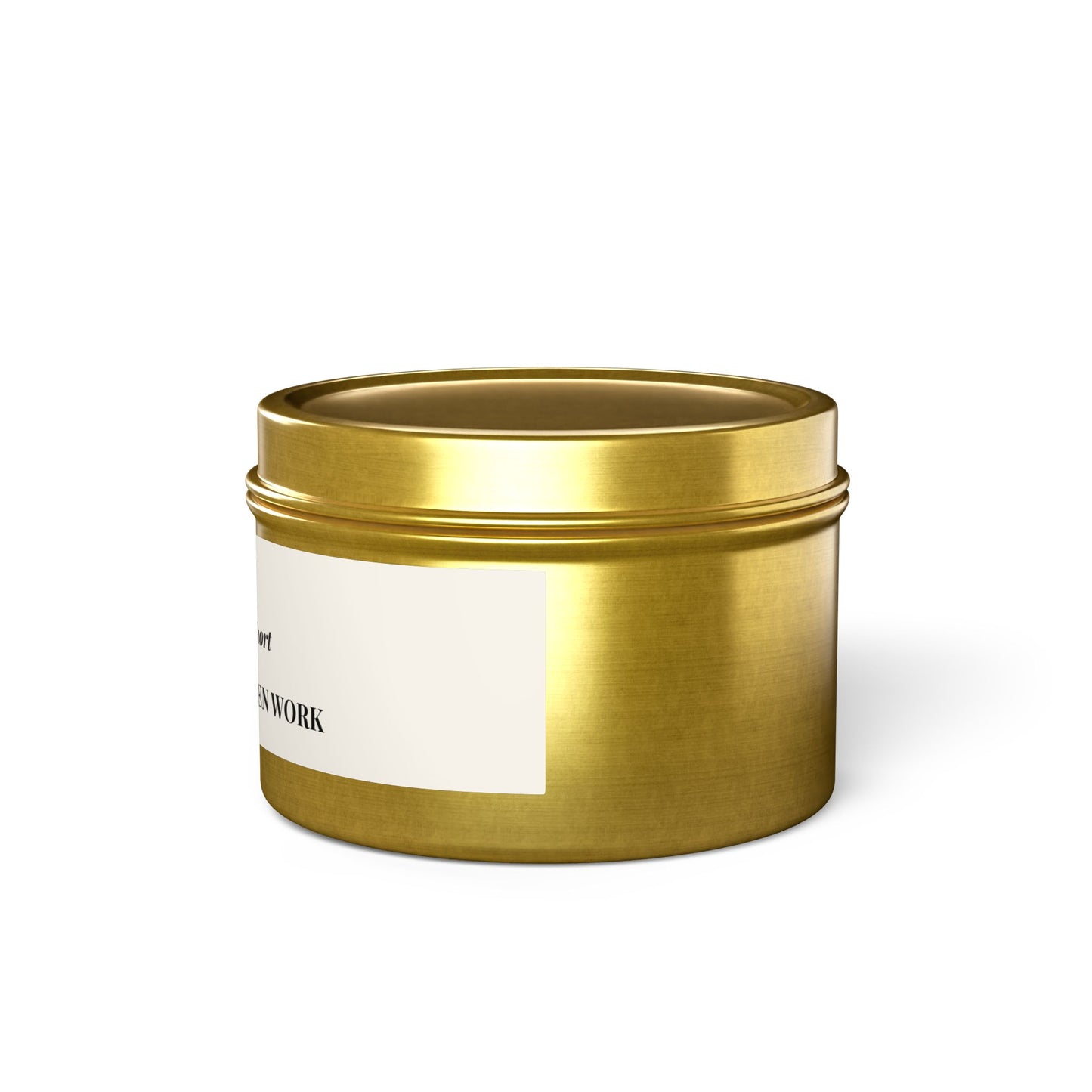 Quietly Lit Tin Candle — "When Words Fail Short, God Sees the Unseen Work" — Encouraging Prayer Gift
