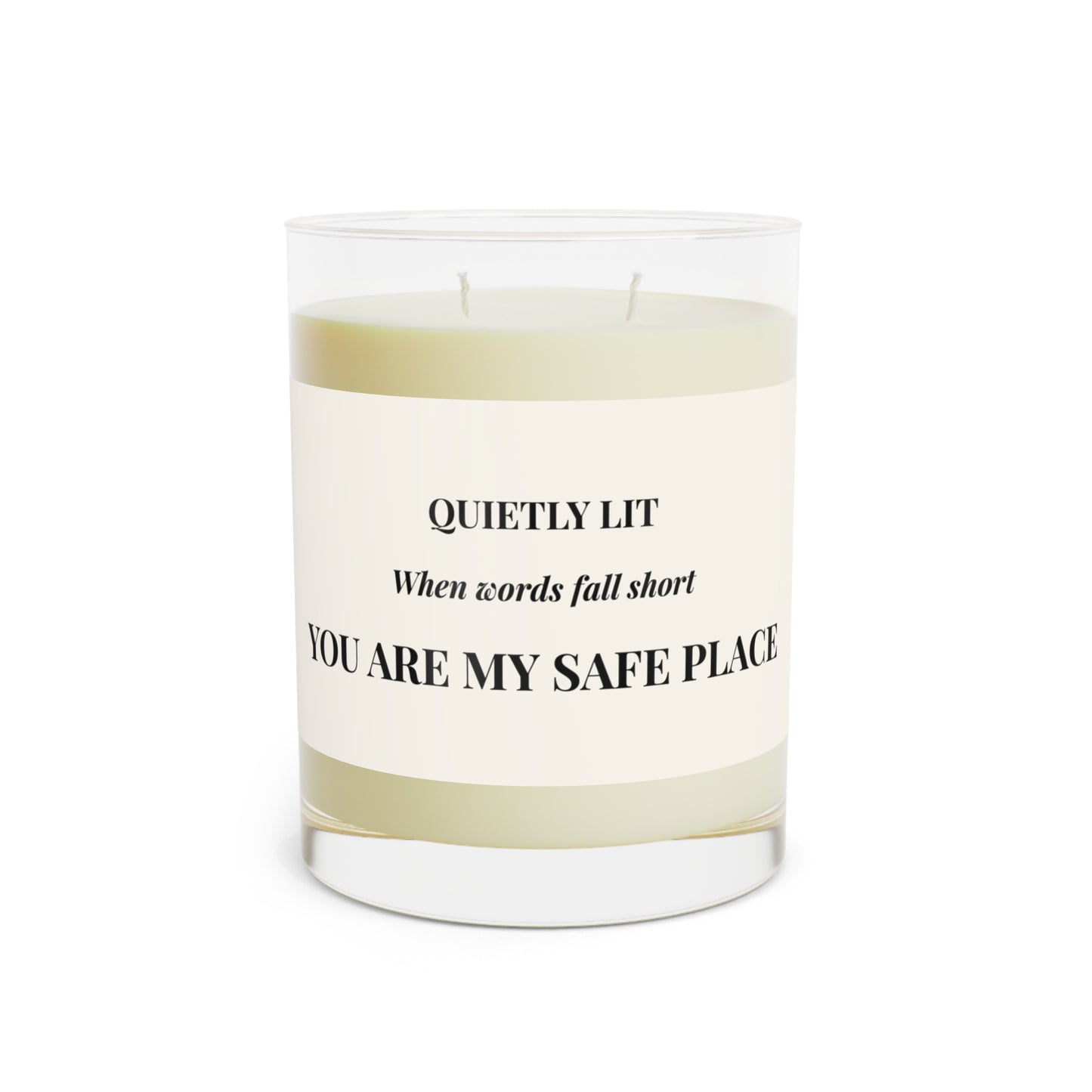 Scented Candle — “You Are My Safe Place” Glass 11oz