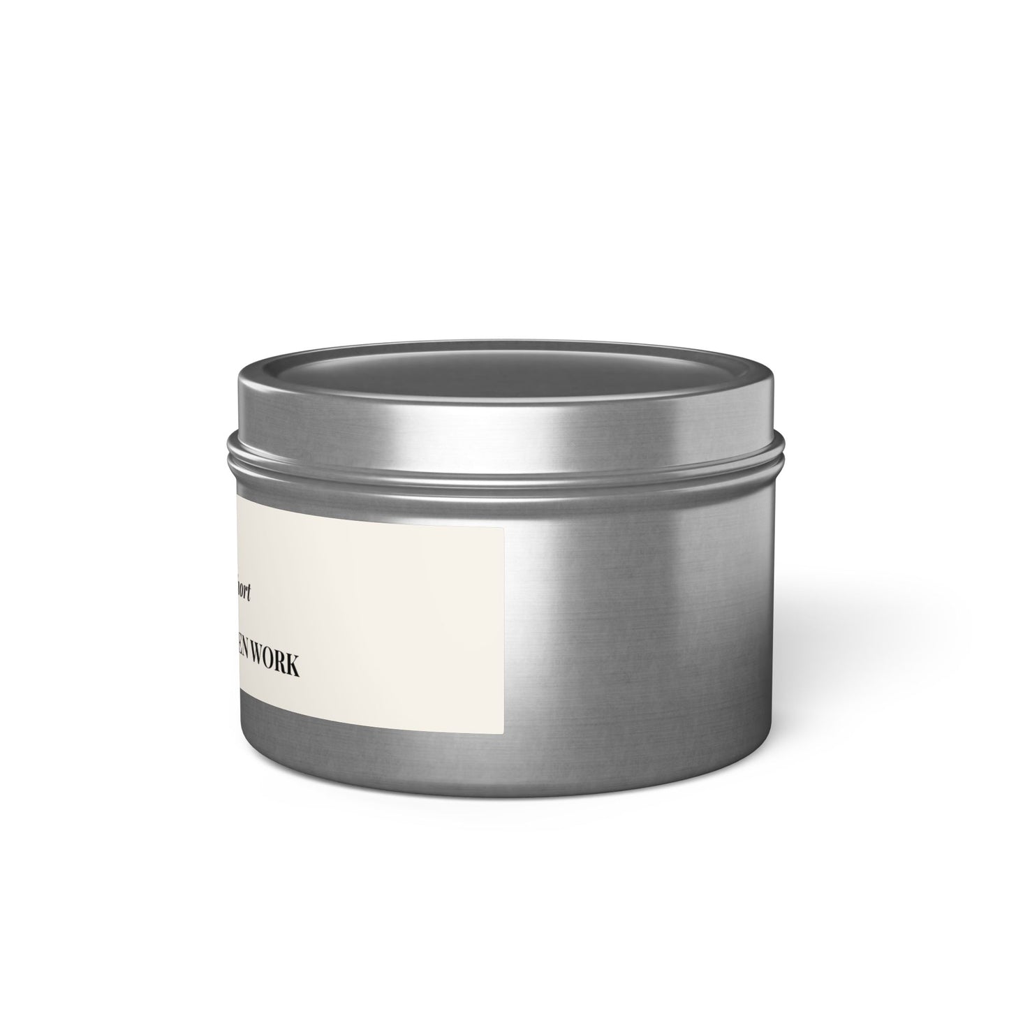 Quietly Lit Tin Candle — "When Words Fail Short, God Sees the Unseen Work" — Encouraging Prayer Gift