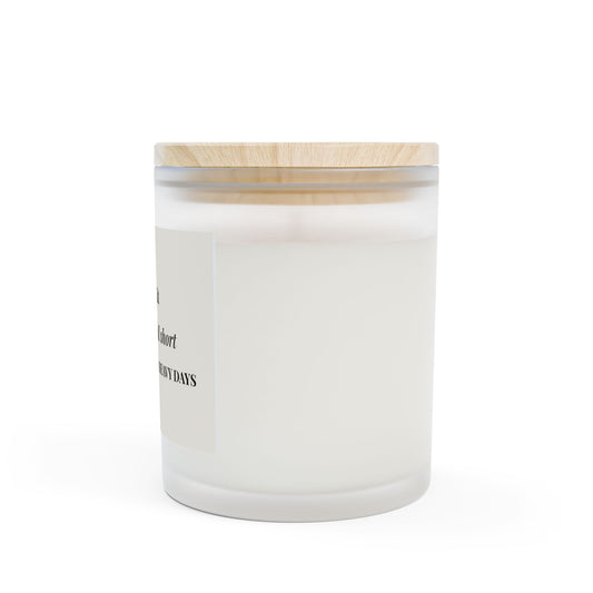 Quietly Lit Soy Candle — "When Words Fall Short" Frosted Glass 11oz