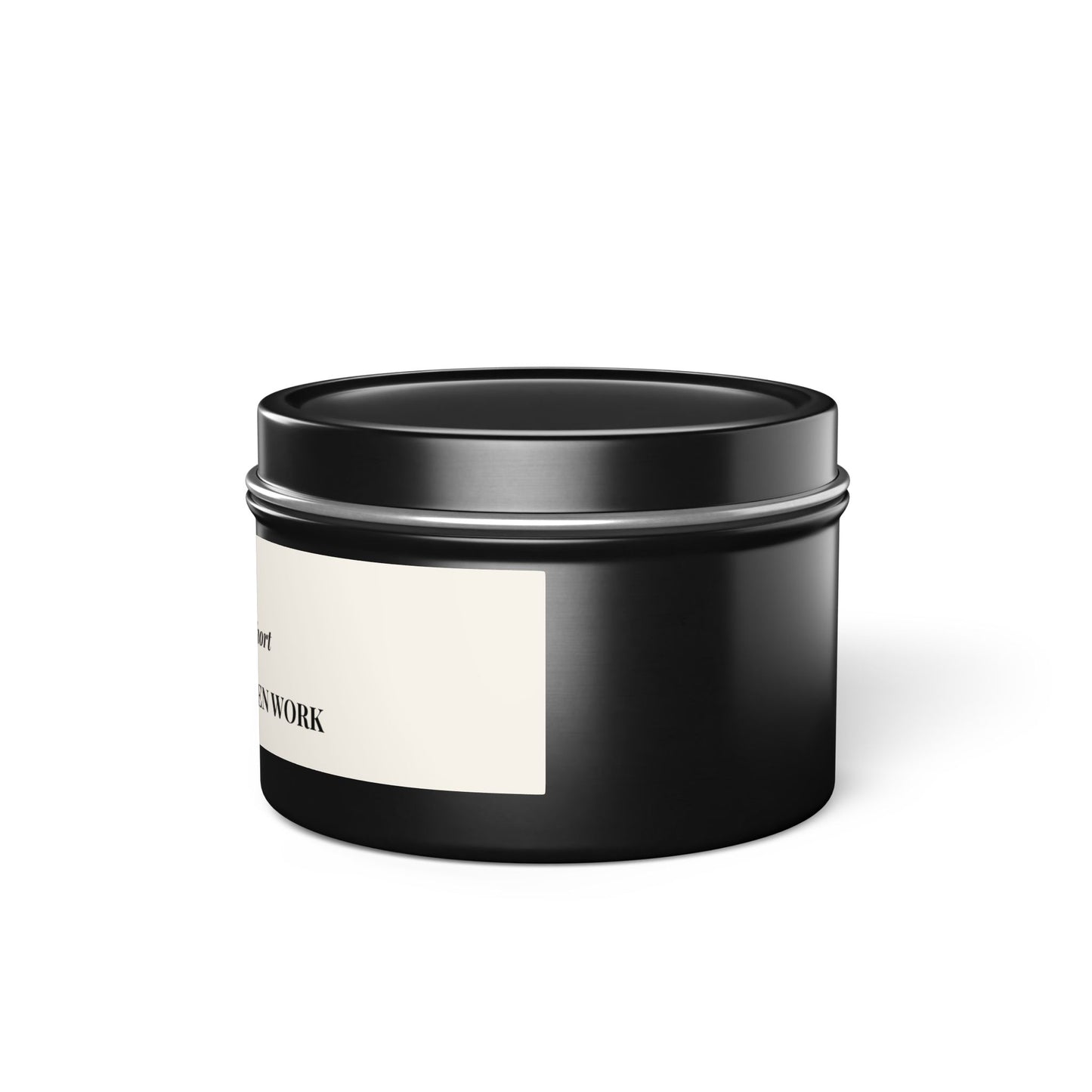 Quietly Lit Tin Candle — "When Words Fail Short, God Sees the Unseen Work" — Encouraging Prayer Gift