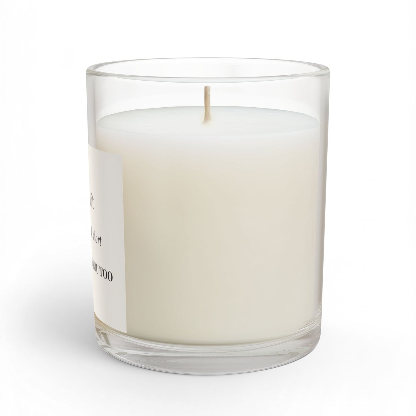 Quietly Lit Glass Candle — 11oz Scented Memorial & Comfort Candle ("When words fall short, rest belong to you too")